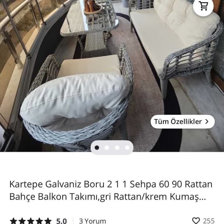 Tutienda'dan Kargo Gecikmesi Nedeniyle Balkon Mobilyası Teslim Edilemedi