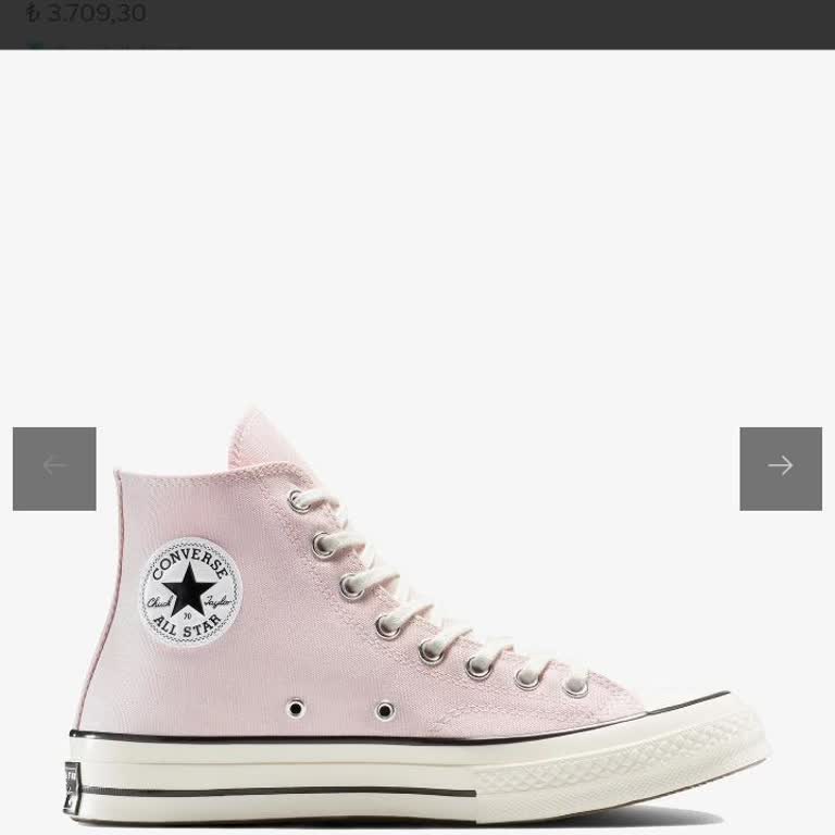 Chuck 70 Toz Pembe Ayakkabının Stok Sorunu Ve Bilgilendirme Talebi