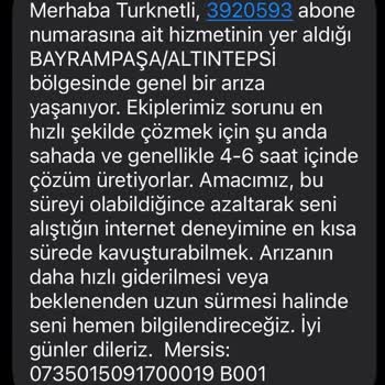 Tekrarlayan İnternet Kesintileri Ve Müşteri Hizmetlerine Ulaşılamaması