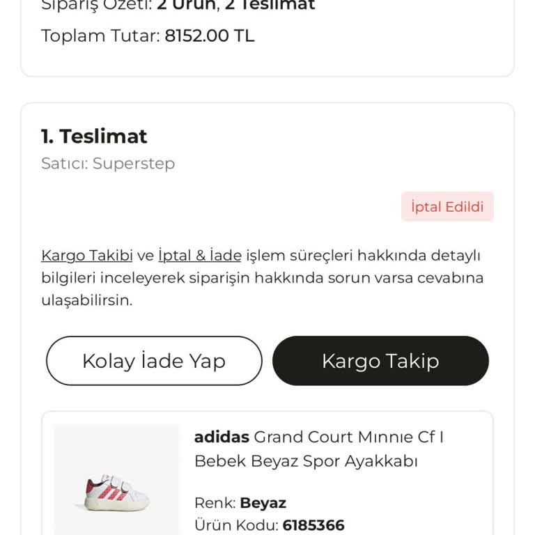 Bebek Ayakkabısı Stok Hatası Nedeniyle İptal Edildi, Çözüm Sunulmadı