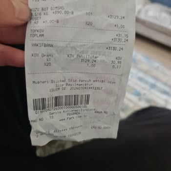 Kuzu But Tartım Hatası Ve Satış Personelinin İlgisiz Tutumu