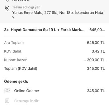 İskenderun’da Geç Gelen Ve Eksik Sipariş, Saygısız Müşteri Hizmeti