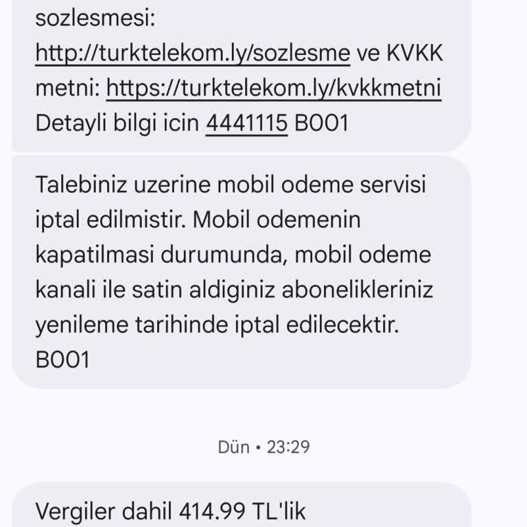 Türk Telekom’da İzinsiz Mobil Ödeme Çekimleri ve Kalıcı Çözüm İsteği