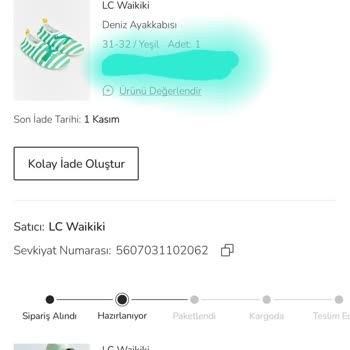 Yarın Teslimat Seçimiyle Aldığım Siparişte Çocuk Üst Mayosu Eksik Çıktı