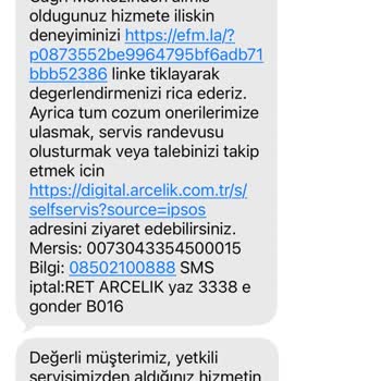 Arçelik Keşan Servisi Randevu Gecikmeleriyle Müşteri Zamanını Hiçe Saydı