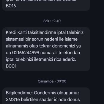Kredi Kartı Yapılandırması İptalinde Sistem Hatası Nedeniyle Mağduriyet