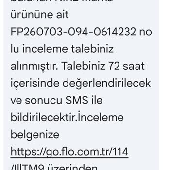 In Street Mağazasında Kırılan Nike Ayakkabısının Değişim Talebi