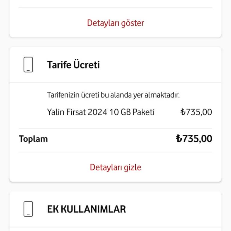 Vodafone Faturasız Hat İçin 735 TL Aşırı Ücret Ve Kısıtlı Kullanım
