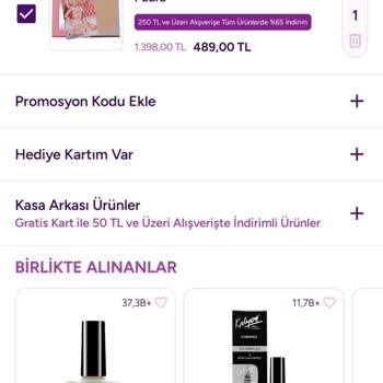 Gratis'te İndirimli Fiyatlar Sepete Yansımıyor Ve Müşteri Hizmetinden Cevap Yok