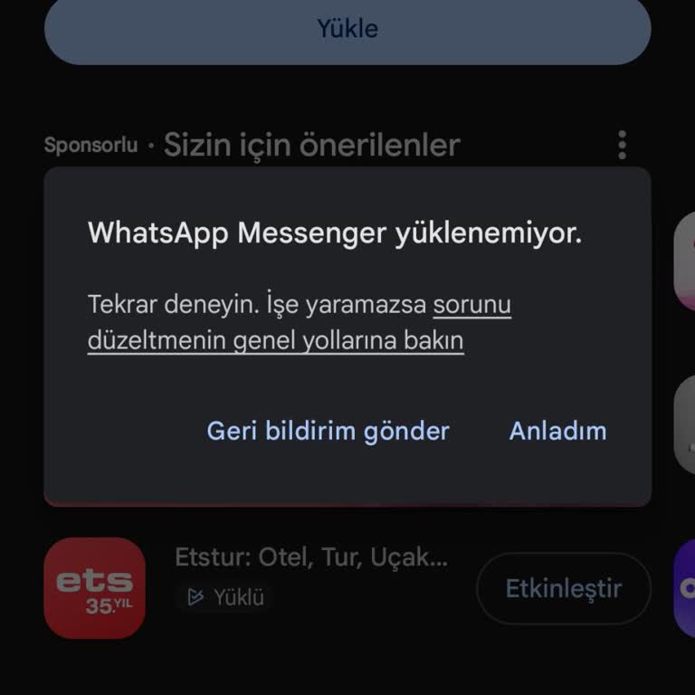 WhatsApp Yüklenemiyor Ve Açılmıyor Samsung S25 Ultra’da