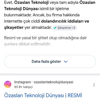 Öz Aslan Teknoloji Dünyası Çekilişinde Sahte Ödül İsteği Ve İletişim Kesintisi