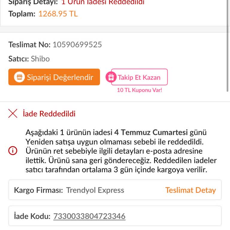 Kullanılmamış Kusurlu Ürünün Hijyen Gerekçesiyle İade Reddi