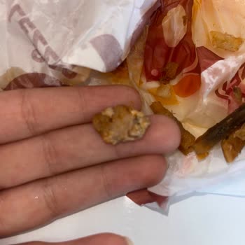 Hijyenik Olmayan Tavuk Dürüm Ve Siyah Patatesler Nedeniyle Mide Bulantısı Yaşadım