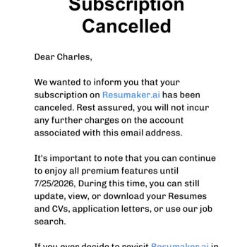 Refund Request From Resumaker.ai