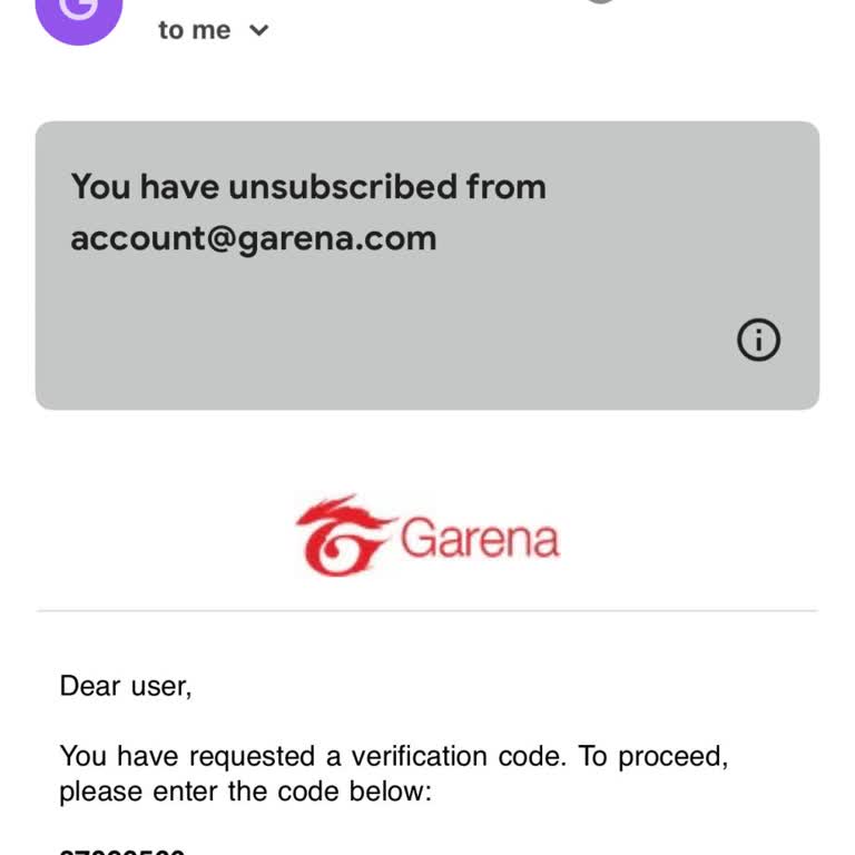 Garena Free Fire OTP Emails Stopped After Gmail Unsubscribe