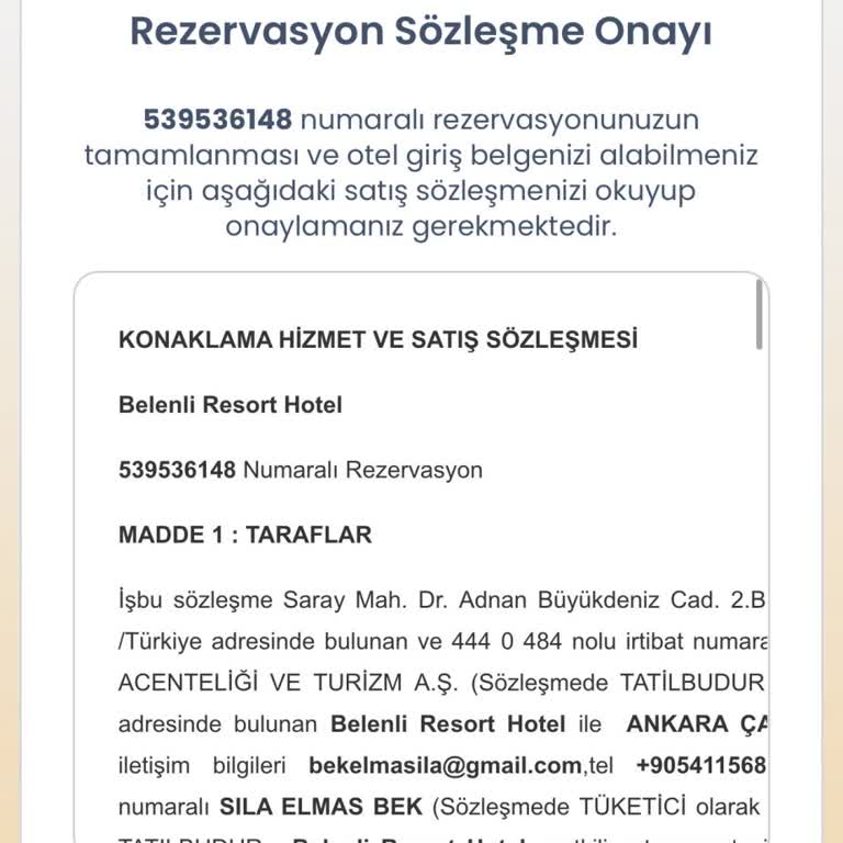 Ulaşım Engeli Nedeniyle Rezervasyon İptali Ve Ücret İadesi Talebi
