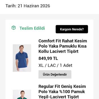 Altınyıldız'dan Eksik XL Bordo Tişört Teslimatı Ve İade Talebi