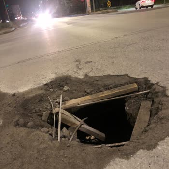 Palandöken Üst Yolda Açık Rögar Kapağı Nedeniyle Araç Hasarı Ve Güvenlik Önlemi Talebi
