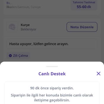 Getirçarşı Yanıltıcı 55-60 Dakika Tahminiyle 2 Saatlik Sipariş Beklemesi