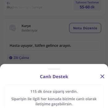 Getirçarşı Yanıltıcı 55-60 Dakika Tahminiyle 2 Saatlik Sipariş Beklemesi