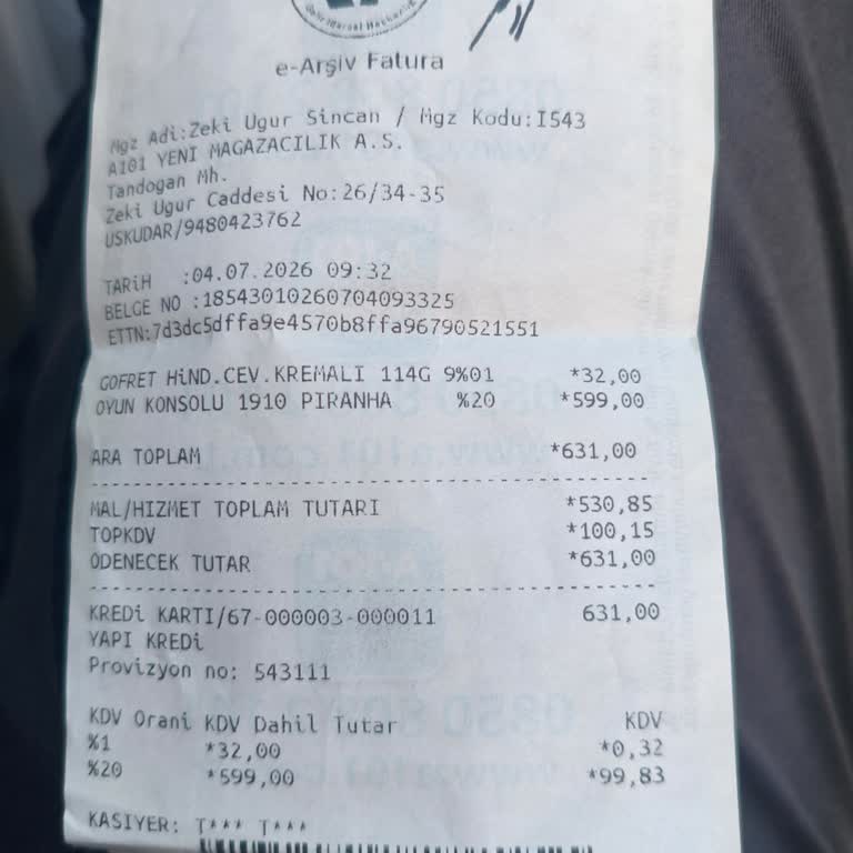 A101'den Alınan Yanlış Girişli Oyun Konsolunun İade Şubesi Sorunu