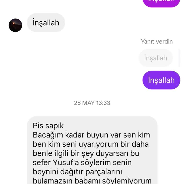 Instagram’da Tehdit Ve Hakaret İçeren Mesajlar Gönderen Kullanıcı Hesabının Kapatılması İsteği