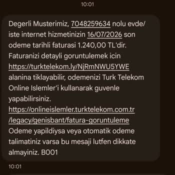 Türk Telekom'dan Kampanya Şartlarına Aykırı Fatura