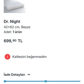 Açık Kargo Nedeniyle İade Reddedildi, Aynı Yastık Tekrar Gönderildi