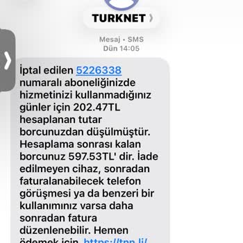 Kurulum/Cihaz Taksiti Ücreti Haksız Çıkarıldı, Açıklama Talep Ediyorum