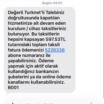Kurulum/Cihaz Taksiti Ücreti Haksız Çıkarıldı, Açıklama Talep Ediyorum