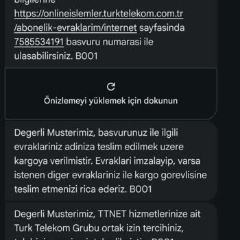 Türk Telekom’da Nakil Başvurusu İptal Edildi Ve İletişim Yok