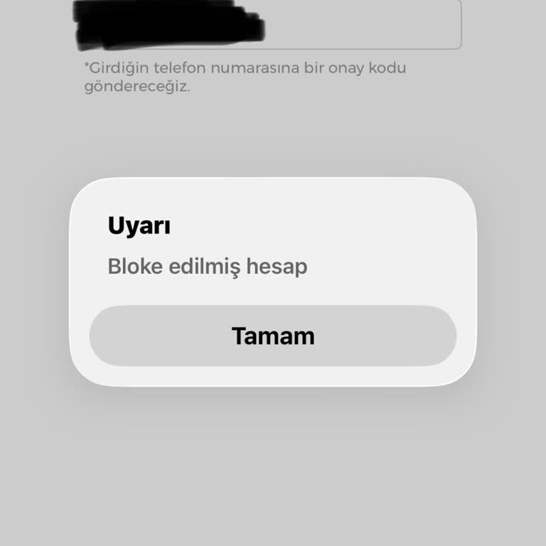 Hesabım Açıklama Olmadan Bloke Edildi Ve 1000 TL İadesi İstiyorum