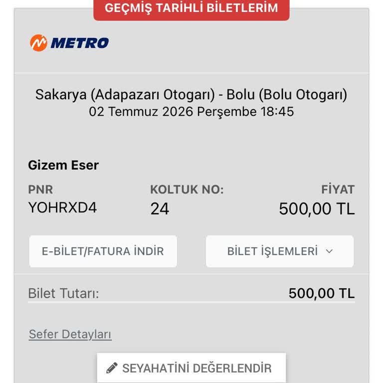 Obilet Üzerinden Alınan Bilet İçin Uzun Gecikme Ve İade Sorunları