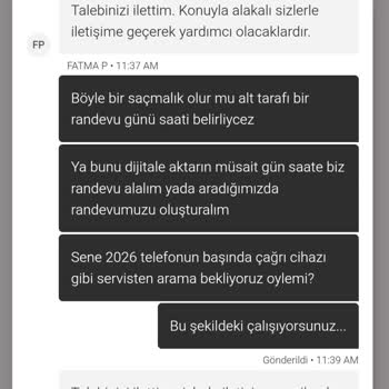 Montaj Randevusu Almada Sürekli Gecikme Ve İletişimsizlik