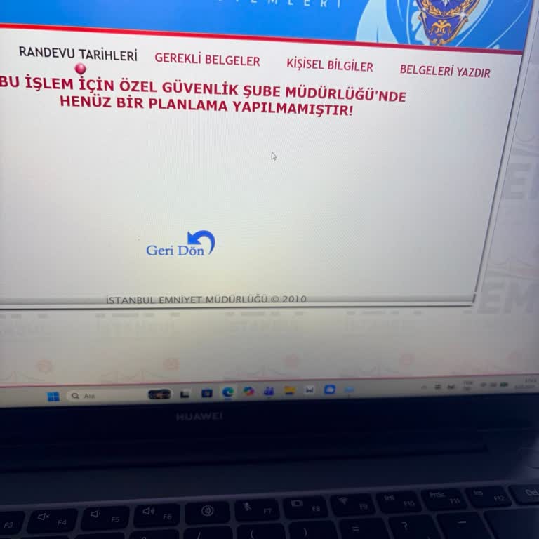 Şişli Özel Güvenlik Şube Müdürlüğü  randevu oluşturamıyorum