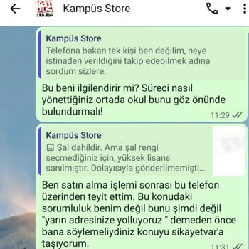 Kampüs Store’da Şal Eksik, Söz Tutulmayan Hizmet