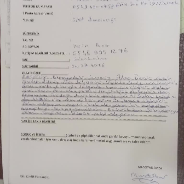 Vakıf Katılım Bankasından 147 Bin TL Gönderilen Hesabın İncelenmesi Ve Bloke Talebi