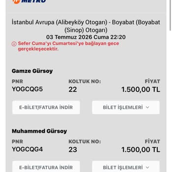 Metro Turizm'de Koltuk Değişikliği Ve Zorla Yer Değiştirme İle Rötar Şikayeti