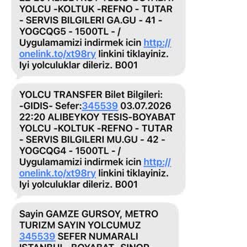 Metro Turizm'de Koltuk Değişikliği Ve Zorla Yer Değiştirme İle Rötar Şikayeti
