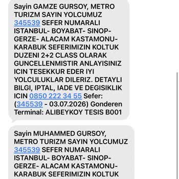 Metro Turizm'de Koltuk Değişikliği Ve Zorla Yer Değiştirme İle Rötar Şikayeti