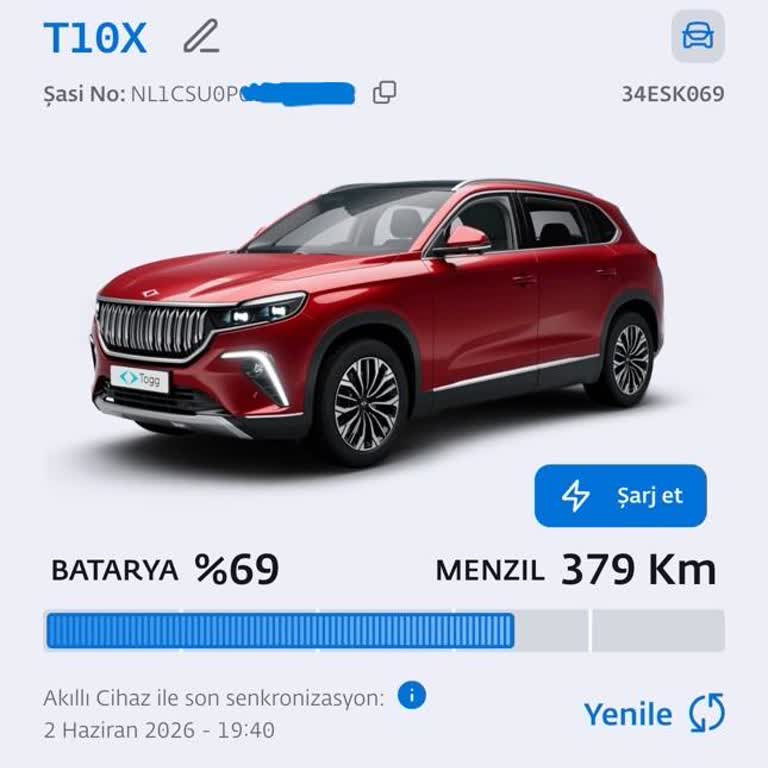 Togg T10X Uygulama Veri Akışı Kesintisi Kullanıcıyı Mağdur Ediyor