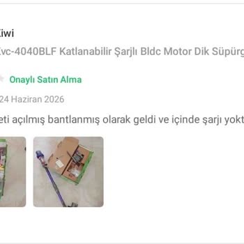 Satıcıdan Açılmış Ve Kullanılmış Süpürge Gönderildi, İade Kabul Edilmedi