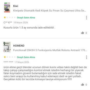 Satıcıdan Açılmış Ve Kullanılmış Süpürge Gönderildi, İade Kabul Edilmedi