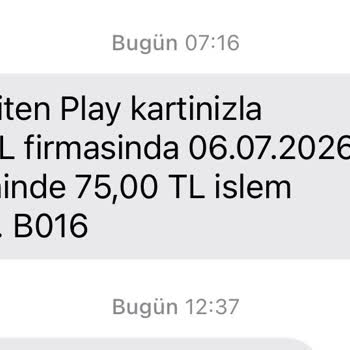 İzinsiz 75 TL İşlem Sonrası Kart Kapatıldı Ve İade Talep Edildi