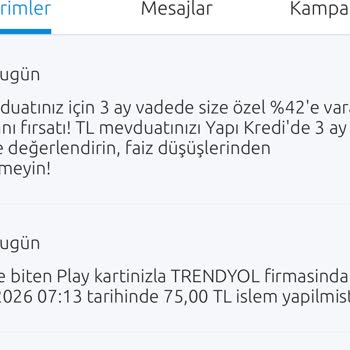 İzinsiz 75 TL İşlem Sonrası Kart Kapatıldı Ve İade Talep Edildi