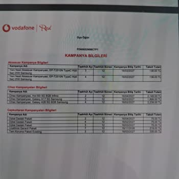 İzinsiz Eklenen Ücretli Servisler Vodafone Bayisinde Ve Geri Ödeme Talebi