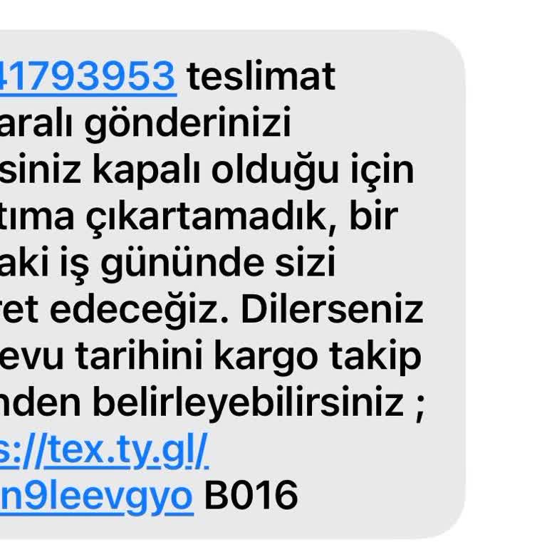 Yanlış Adres Kapalı Girişiyle Teslimat Gecikmesi