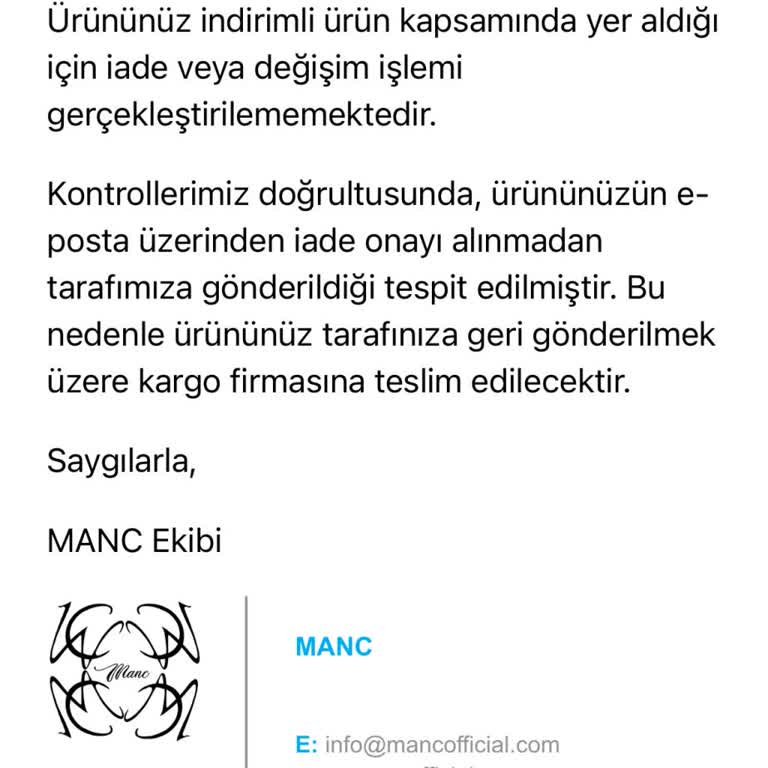İndirimli Çanta İadesi Reddi Ve Cayma Hakkı İhlali