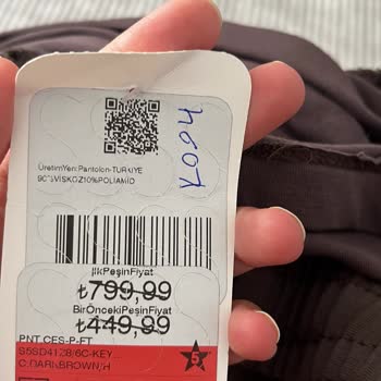 Online Listelenen 650 TL Fiyatı İle Etiket Üzerindeki 359 TL Fiyatı Arasındaki Çelişki