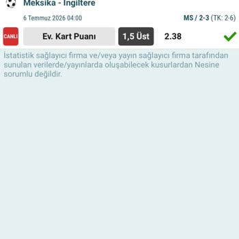 Canlı Bahiste Tek Taraflı İptal Ve Kazancımın Ödenmemesi